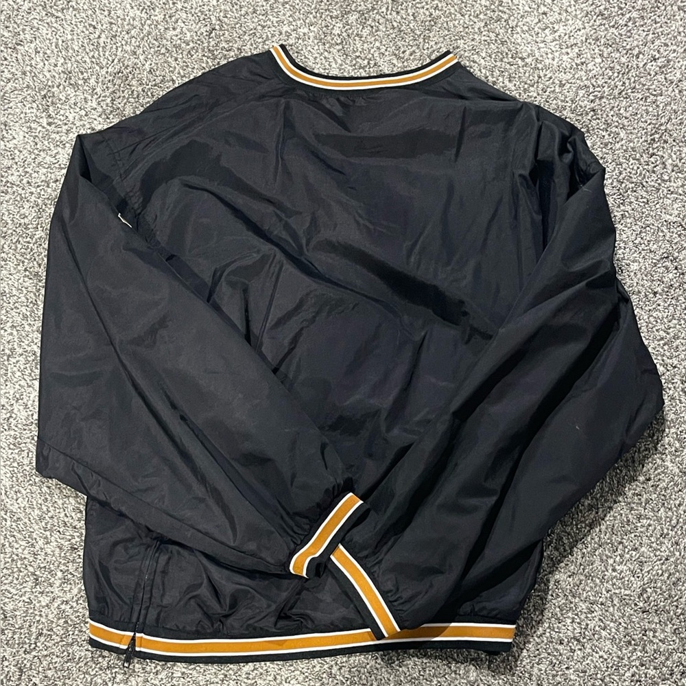 Missouri Tigers Pullover Mens XL Black Gold Mizzou Windbreaker Genuine Stuff - Picture 3 of 4